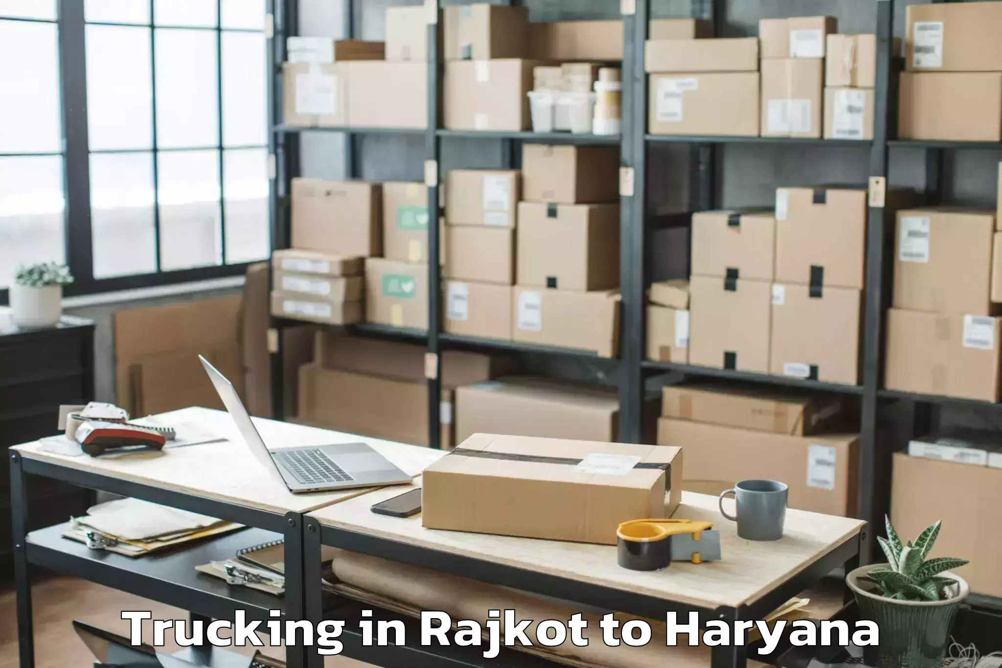 Book Rajkot to Nilokheri Trucking